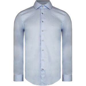 Calvin Klein Fitted Heren Lichtblauw Overhemd 42 Calvin Klein Fitted Heren Lichtblauw Overhemd 42