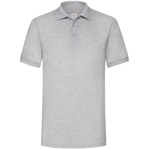 Fruit of the Loom Heren Heather Poloshirt (Heide Grijs) XL Fruit of the Loom Heren Heather Poloshirt (Heide Grijs) XL