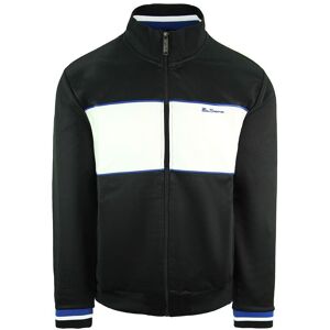 Ben Sherman zwart trainingsjack met panelen voor heren S Ben Sherman zwart trainingsjack met panelen voor heren S