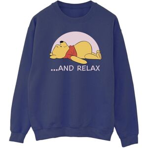 Disney Heren Winnie The Pooh Relax Sweatshirt (Marineblauw) S Disney Heren Winnie The Pooh Relax Sweatshirt (Marineblauw) S