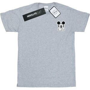 Disney Heren Mickey Mouse Dont Speak Breast print T-shirt (Sportgrijs) XL Disney Heren Mickey Mouse Dont Speak Breast print T-shirt (Sportgrijs) XL