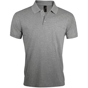 SOLS Heren Prime Pique Poloshirt met korte mouwen (Grijze Mergel) 4XL SOLS Heren Prime Pique Poloshirt met korte mouwen (Grijze Mergel) 4XL