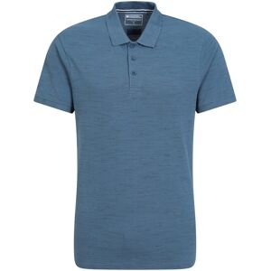 Mountain Warehouse Heren Dawnay Textured Pique Poloshirt (Blauw) L Mountain Warehouse Heren Dawnay Textured Pique Poloshirt (Blauw) L