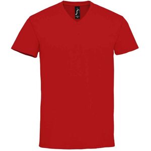 SOLS Heren Imperial V Hals T-shirt (Rood) S SOLS Heren Imperial V Hals T-shirt (Rood) S