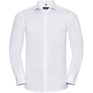 Russell Athletic Russell Collection Heren Ultimate Stretch Formeel Overhemd met Lange Mouwen (Wit) 2XL Russell Athletic Russell Collection Heren Ultimate Stretch Formeel Overhemd met Lange Mouwen (Wit) 2XL
