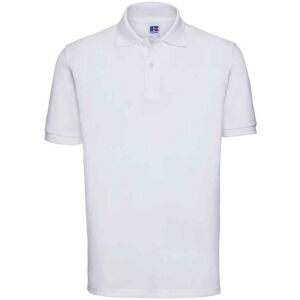 Russell Athletic Russell Heren Klassiek Piqué Katoenen Polo Shirt (Wit) M Russell Athletic Russell Heren Klassiek Piqué Katoenen Polo Shirt (Wit) M