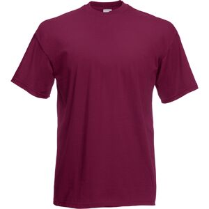Fruit Of The Loom Heren Valueweight T-shirt met korte mouwen (Bordeaux) M Fruit Of The Loom Heren Valueweight T-shirt met korte mouwen (Bordeaux) M
