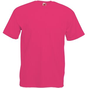 Fruit Of The Loom Heren Valueweight T-shirt met korte mouwen (Fuchsia) 2XL Fruit Of The Loom Heren Valueweight T-shirt met korte mouwen (Fuchsia) 2XL