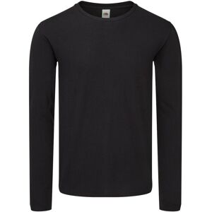 Fruit of the Loom Heren Iconische 150 T-Shirt met lange mouwen (Zwart) 4XL Fruit of the Loom Heren Iconische 150 T-Shirt met lange mouwen (Zwart) 4XL