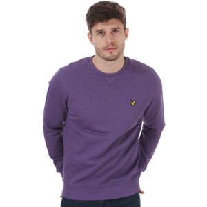 Lyle & Scott Lyle en Scott sweatshirt met ronde hals voor heren, paars XS Lyle & Scott Lyle en Scott sweatshirt met ronde hals voor heren, paars XS