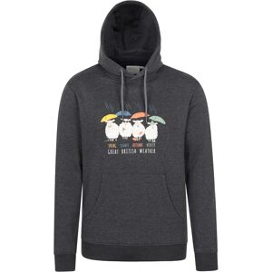 Mountain Warehouse Heren Great British Weather Overhead Hoodie (Charcoal) 4XL Mountain Warehouse Heren Great British Weather Overhead Hoodie (Charcoal) 4XL