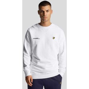 Lyle & Scott Heren Lyle And Scott Co-Ordinate Print Crewneck Sweatshirt in Wit M Lyle & Scott Heren Lyle And Scott Co-Ordinate Print Crewneck Sweatshirt in Wit M