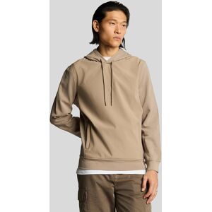 Lyle & Scott Softshell Hybrid Pullover Hoodie - Bruin L Lyle & Scott Softshell Hybrid Pullover Hoodie - Bruin L
