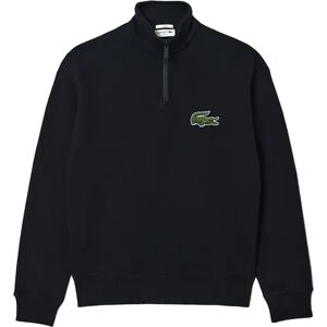 Lacoste Uniseks Kwart Ritssweatshirt Los voor Volwassenen (Zwart) 2XS Lacoste Uniseks Kwart Ritssweatshirt Los voor Volwassenen (Zwart) 2XS