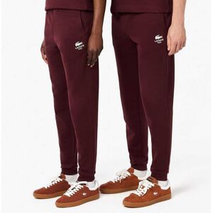 Heren Lacoste Tapered Leg Sweatpants in rood kastanjebruin 2XL Heren Lacoste Tapered Leg Sweatpants in rood kastanjebruin 2XL