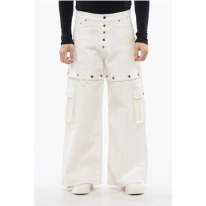 Off-White Baggy Fit Jeans met geborduurd logo in wit 30N Off-White Baggy Fit Jeans met geborduurd logo in wit 30N