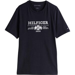 Tommy Hilfiger Heren Geborduurd T-shirt met logo (Blauw) L Tommy Hilfiger Heren Geborduurd T-shirt met logo (Blauw) L
