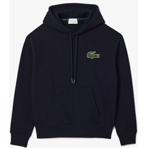 Lacoste Fleece Losse Hoodie voor Volwassenen (Zwart) 2XS Lacoste Fleece Losse Hoodie voor Volwassenen (Zwart) 2XS