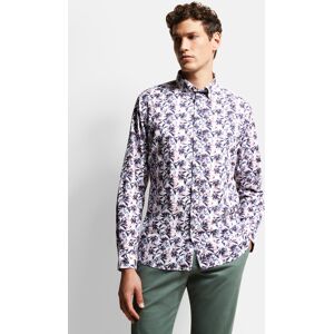 Bugatti Herren Shirt met bladprint L Bugatti Herren Shirt met bladprint L