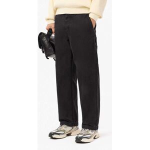 Heren Lacoste Rechte Canvas Carpenterbroek in Zwart 30 inch Heren Lacoste Rechte Canvas Carpenterbroek in Zwart 30 inch