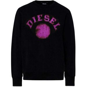 Diesel Heren Vervaagde Punt Logo Sweatshirt (Zwart) S Diesel Heren Vervaagde Punt Logo Sweatshirt (Zwart) S