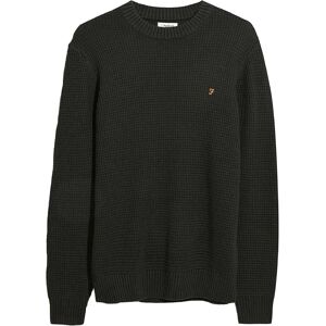 Farah Heren Foraker Crew Neck Sweater (Zwart) XL Farah Heren Foraker Crew Neck Sweater (Zwart) XL