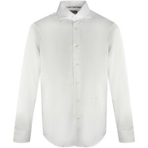 Aquascutum Heren Effen Langsleeve Shirt (Wit) S Aquascutum Heren Effen Langsleeve Shirt (Wit) S