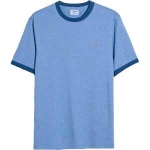 Farah Heren Groves Ringer T-shirt (Blauw) XL Farah Heren Groves Ringer T-shirt (Blauw) XL