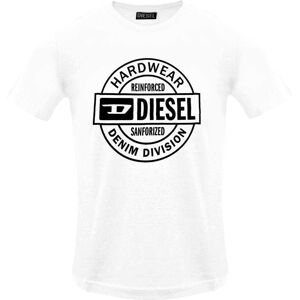 Diesel Heren Hardware Cirkel Logo T-Shirt (Wit) XL Diesel Heren Hardware Cirkel Logo T-Shirt (Wit) XL