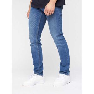 Heren Crosshatch Malcom Slim-Fit Jeans in Blauw 36/30 Heren Crosshatch Malcom Slim-Fit Jeans in Blauw 36/30