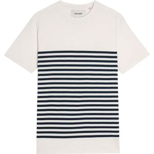 Lyle & Scott Heren Breton Strepen Linnenmix T-shirt (Wit) S Lyle & Scott Heren Breton Strepen Linnenmix T-shirt (Wit) S