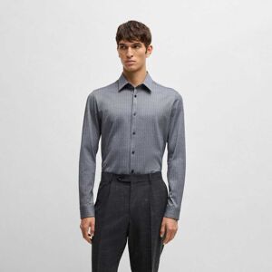 Heren Boss C-Roan-Kent-C1-243 Overhemd in Donkerblauw M Heren Boss C-Roan-Kent-C1-243 Overhemd in Donkerblauw M