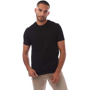 Emporio Armani Heren Eagle Jacquard T-shirt met all-over print (Zwart) 3XL Emporio Armani Heren Eagle Jacquard T-shirt met all-over print (Zwart) 3XL