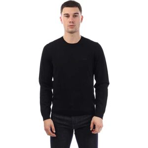 Heren Boss Bagritte-E Extra-Fine Merino Trui in Zwart 2XL Heren Boss Bagritte-E Extra-Fine Merino Trui in Zwart 2XL