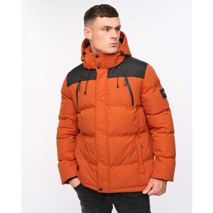 Heren Crosshatch Menray Jacket in Oranje 2XL Heren Crosshatch Menray Jacket in Oranje 2XL