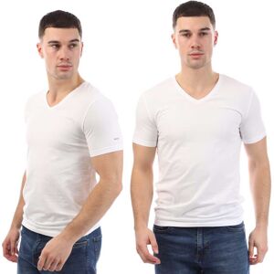 Heren Boss 2 pak Spirit T-shirts in wit M Heren Boss 2 pak Spirit T-shirts in wit M