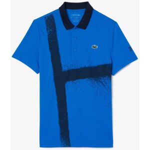 Heren Lacoste Sport Novak Djokovic Poloshirt in Blauw L Heren Lacoste Sport Novak Djokovic Poloshirt in Blauw L