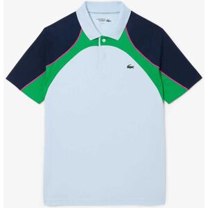 Heren Lacoste Sport Ultra Dry Colour Block Tennis Poloshirt in Blauw XL Heren Lacoste Sport Ultra Dry Colour Block Tennis Poloshirt in Blauw XL