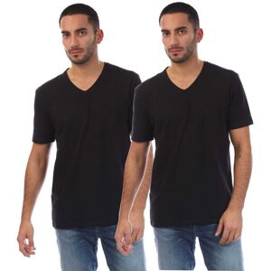 Heren Boss 2-pack T-shirt met V-hals in zwart XL Heren Boss 2-pack T-shirt met V-hals in zwart XL