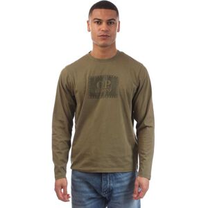 Heren-T-shirt C.P. Company 30/1 Jersey Logo in Groen XL Heren-T-shirt C.P. Company 30/1 Jersey Logo in Groen XL