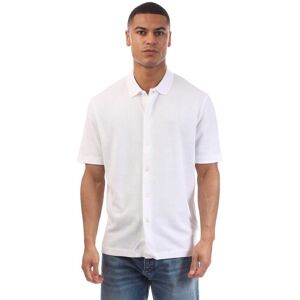 Heren Boss C-Palladio 120 Wafel Katoenen Overhemd in Wit 3XL Heren Boss C-Palladio 120 Wafel Katoenen Overhemd in Wit 3XL