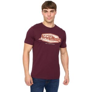 Crosshatch Mannen Hellmere T-Shirt (Rum Rozijn) 2XL Crosshatch Mannen Hellmere T-Shirt (Rum Rozijn) 2XL