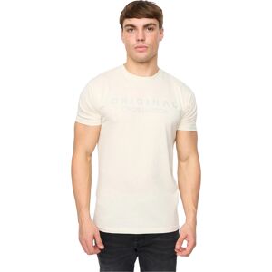 Crosshatch Heren Demiwear T-Shirt (Off White) L Crosshatch Heren Demiwear T-Shirt (Off White) L