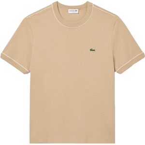 Lacoste Heren Interlock Slim T-Shirt (Beige) XL Lacoste Heren Interlock Slim T-Shirt (Beige) XL