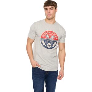 Crosshatch Mannen Moules T-shirt (Grijs Gemêleerd) S Crosshatch Mannen Moules T-shirt (Grijs Gemêleerd) S