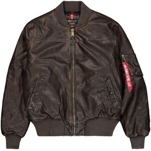 alpha industries MA-1 Faux Leather Vintage Bomber Jacket M alpha industries MA-1 Faux Leather Vintage Bomber Jacket M