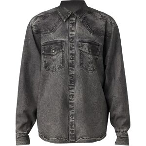 Diesel Heren S-Gils Denim Look Overhemd (Zwart/Grijs) S Diesel Heren S-Gils Denim Look Overhemd (Zwart/Grijs) S