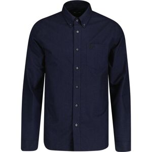 Fred Perry Heren Oxford overhemd met lange mouwen en merkzakken (Franse marine) XS Fred Perry Heren Oxford overhemd met lange mouwen en merkzakken (Franse marine) XS