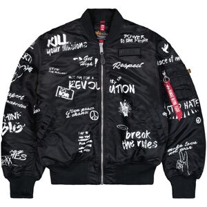 alpha industries MA-1 Peace Bomber Jacket 3XL alpha industries MA-1 Peace Bomber Jacket 3XL