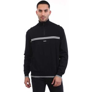 Heren Boss K Zone Quarter-Zip Sweatshirt in donkerblauw M Heren Boss K Zone Quarter-Zip Sweatshirt in donkerblauw M